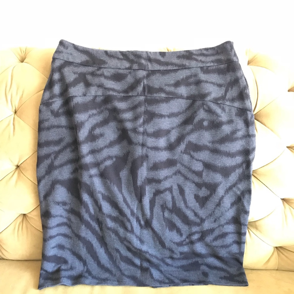 Stretchy zebra print pencil skirt MICHAEL